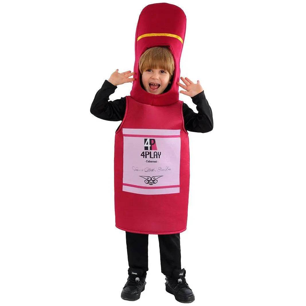 Beer Wine red Bottle Cosplay Costume Children's Day and School Festival Performance Outfit - zzcosplay