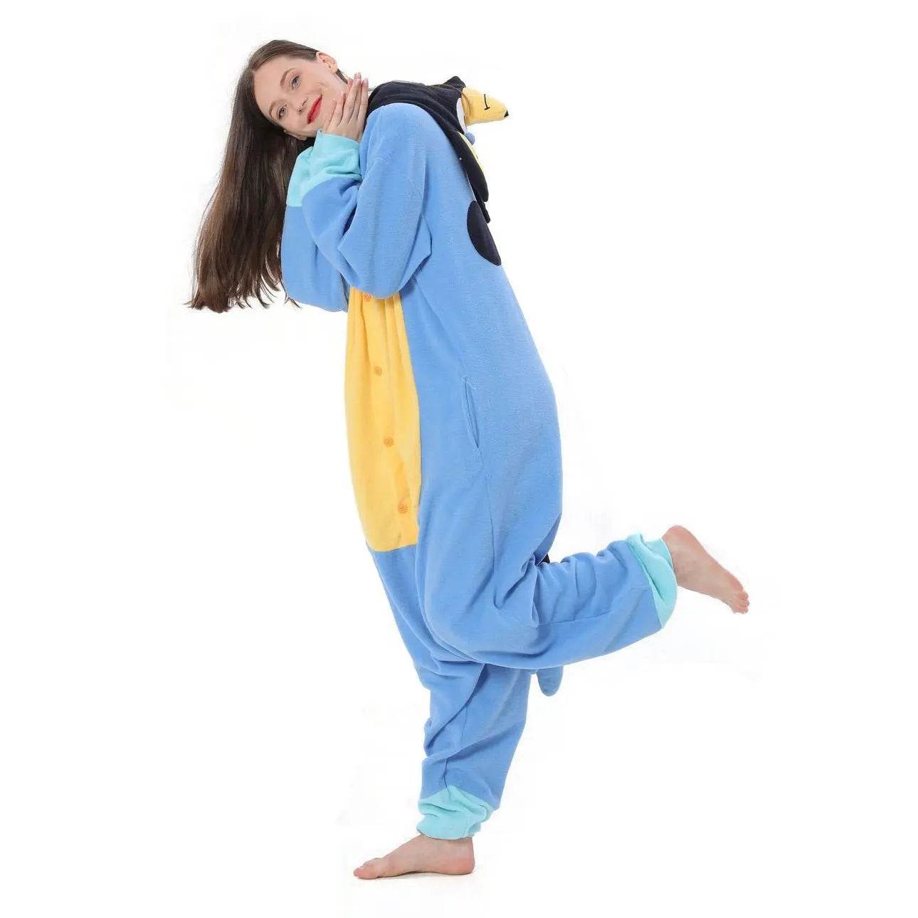 Bluey Onesies Costume Kigurumi PJS Pajamas Outfit for Adult Kids Girl Boy - zzcosplay