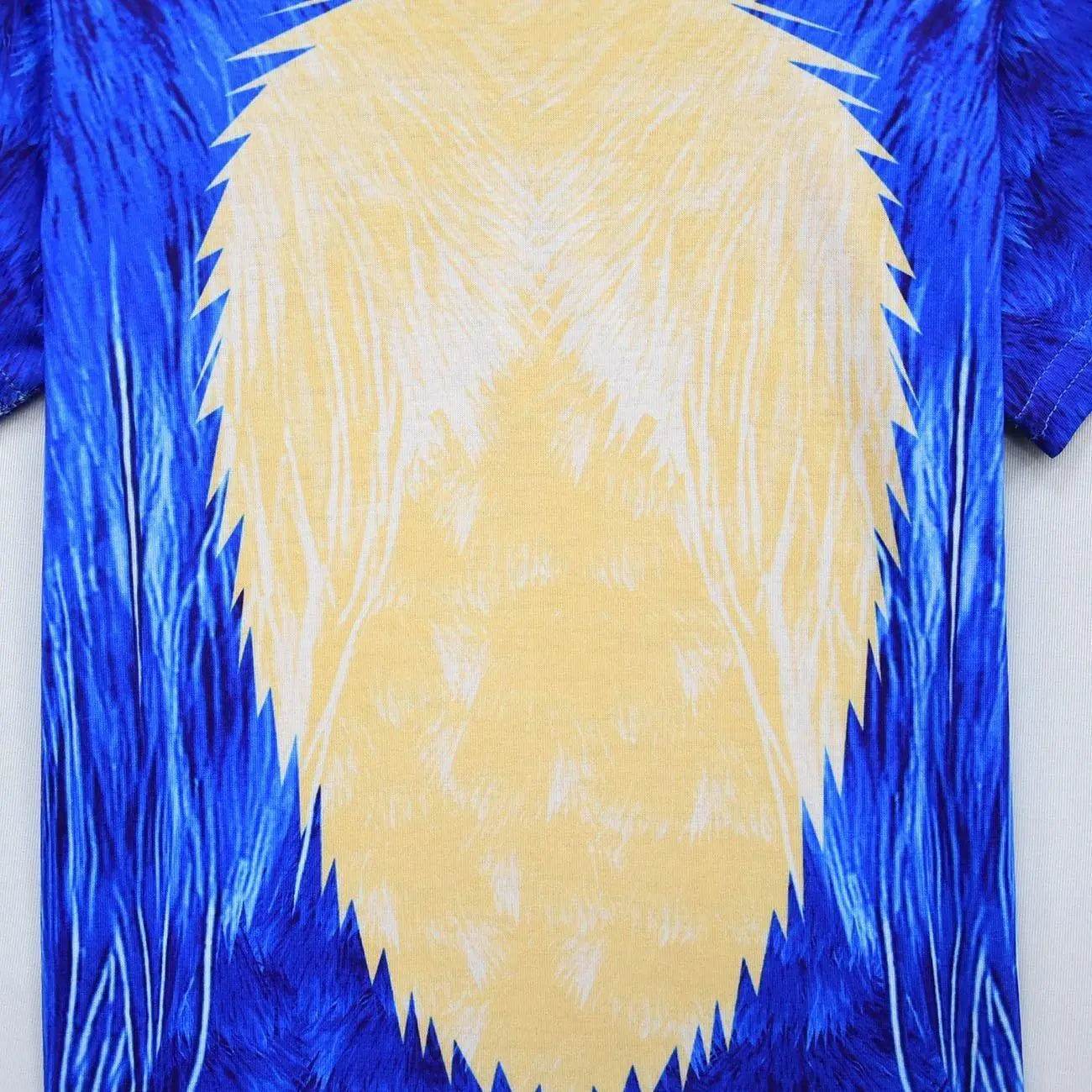 Boys Sonic the Hedgehog Print Costume Short sleeve Pants Suit - zzcosplay