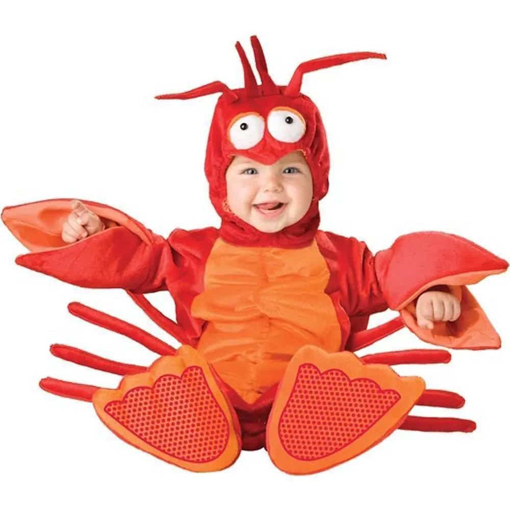 Cartoon Lobster Baby Infant Toddler Animal Onesie Costume - zzcosplay