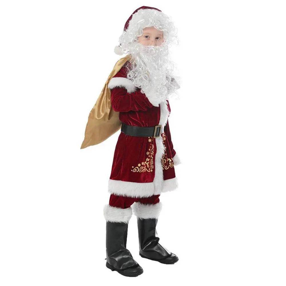 Children's Christmas Costumes Boys and Girls Santa Claus Costumes - zzcosplay