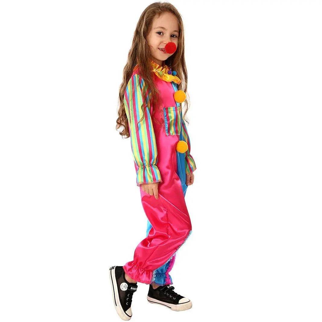 Children's Clown Costume Jumpsuit Carnival Cosplay Halloween and Stage Performance Outfit - zzcosplay