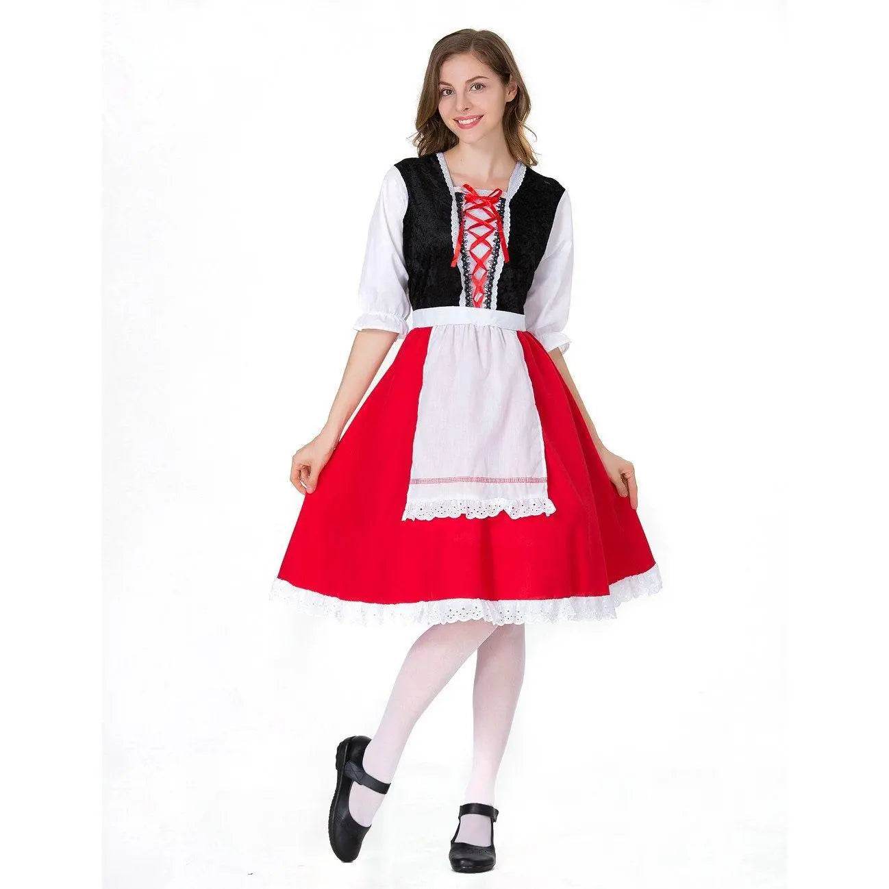 Children's Day Halloween kindergarten Little Red Riding Hood show costume family performance - zzcosplay