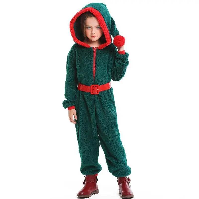 Christmas Family Matching Costume Onesies Hooded Pajamas Jumpsuit - zzcosplay
