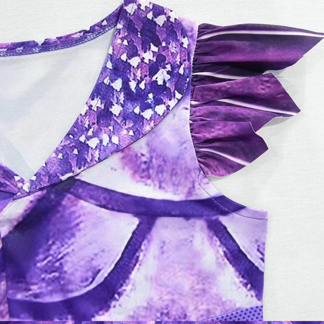 Descendants 3 Dragon Mal Cosplay Costume Kids Girl Dress - zzcosplay