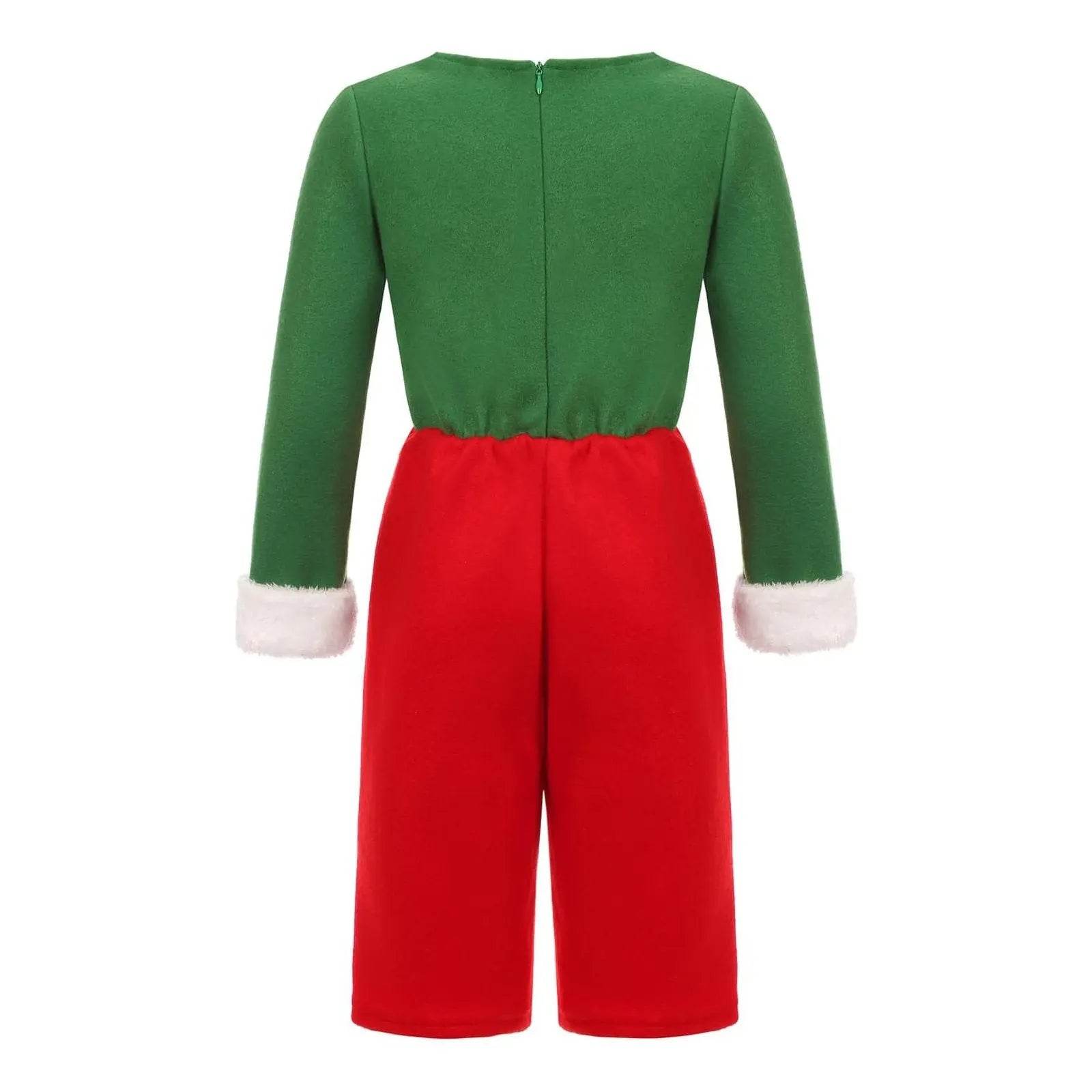 Elf Costume for Girls Boy Kids Christmas Party Dress Outfit - zzcosplay