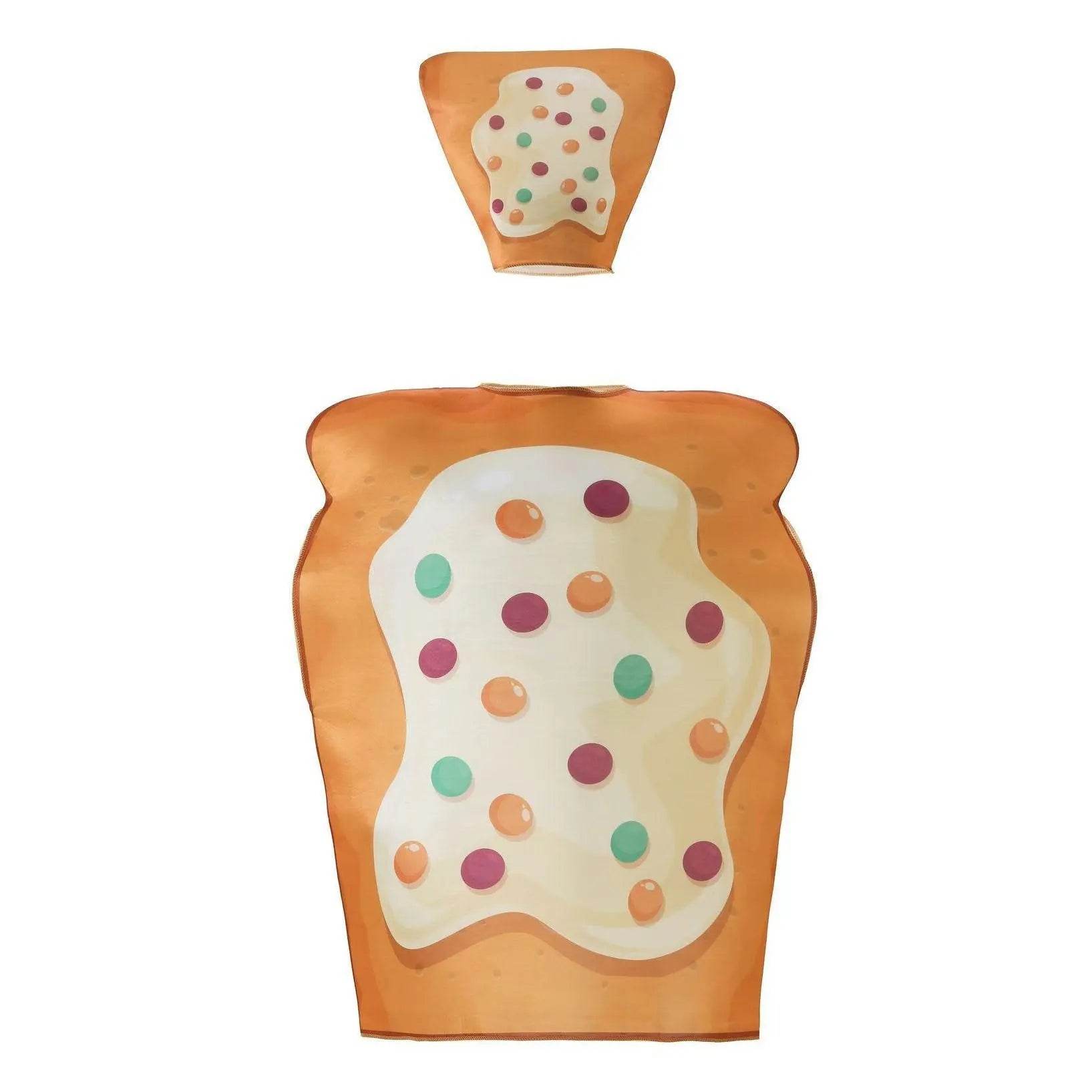 Food Egg bread Costume Halloween Outfits Party Carnival Cosplay - zzcosplay