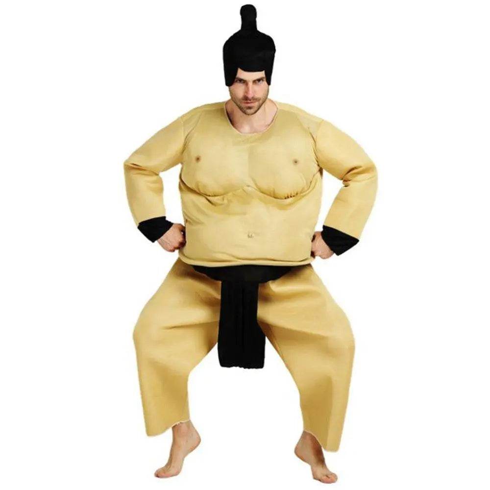 Funny Sumo Costume Halloween Party Cosplay Fat Wrestler Suit - zzcosplay