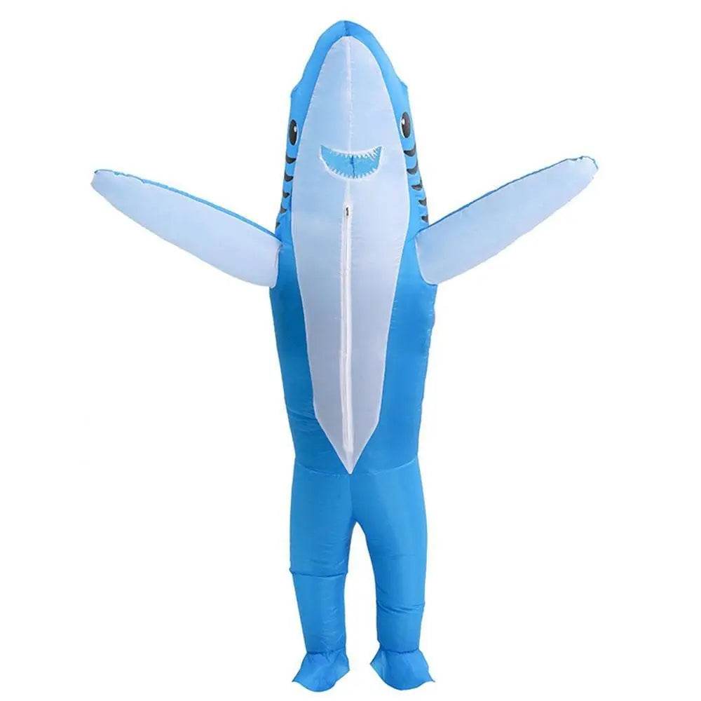 Funny inflatable shark costume Halloween Party for Adult Kids - zzcosplay