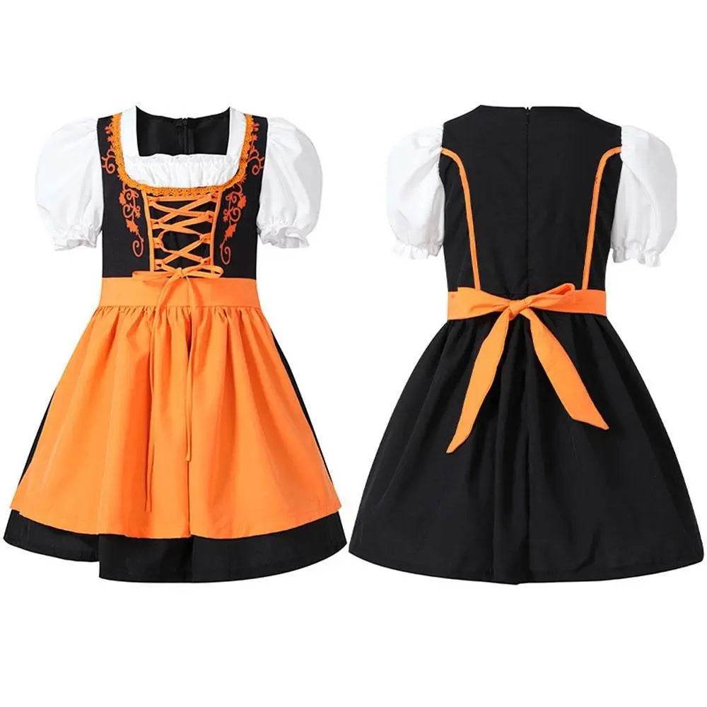 German Oktoberfest Halloween Costumes Matching Girls Pet Dog Outfits - zzcosplay