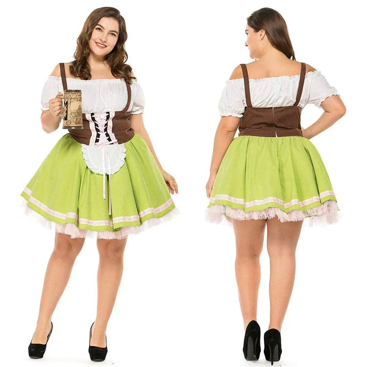 German Oktoberfest Outfit Halloween Plus Size Dress Women Cosplay Costume - zzcosplay