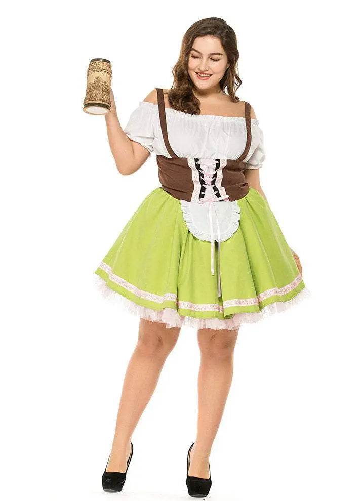 German Oktoberfest Outfit Halloween Plus Size Dress Women Cosplay Costume - zzcosplay