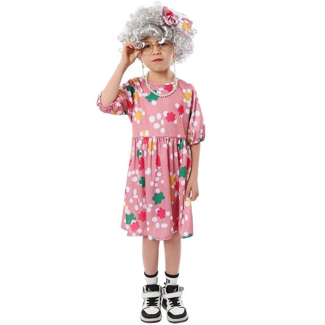 Grandma Cosplay Costume Halloween Children's Day Party Stage Performance Outfit - zzcosplay