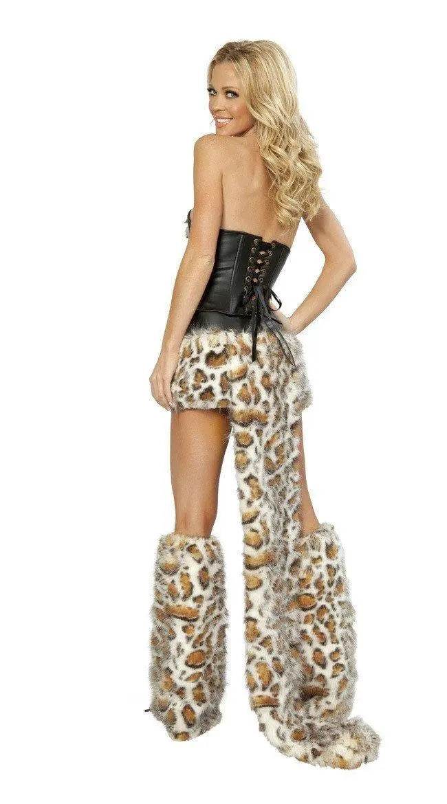 Halloween Leopard Wolf Furry Animal Cosplay Costume Fancy Dress - zzcosplay
