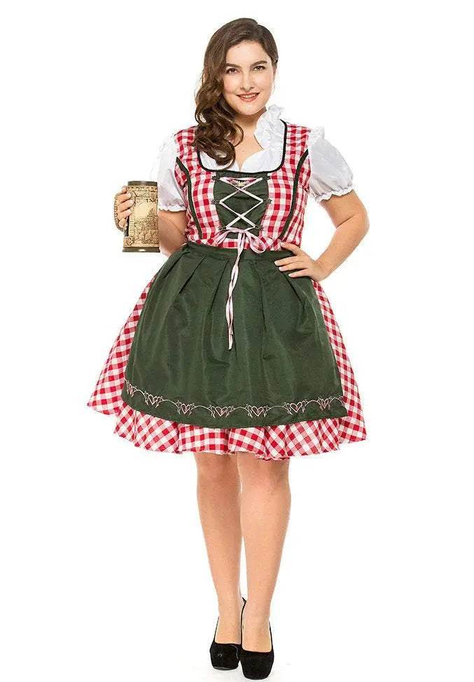 Halloween Plus Size Women German Beer Oktoberfest Cosplay Costume - zzcosplay