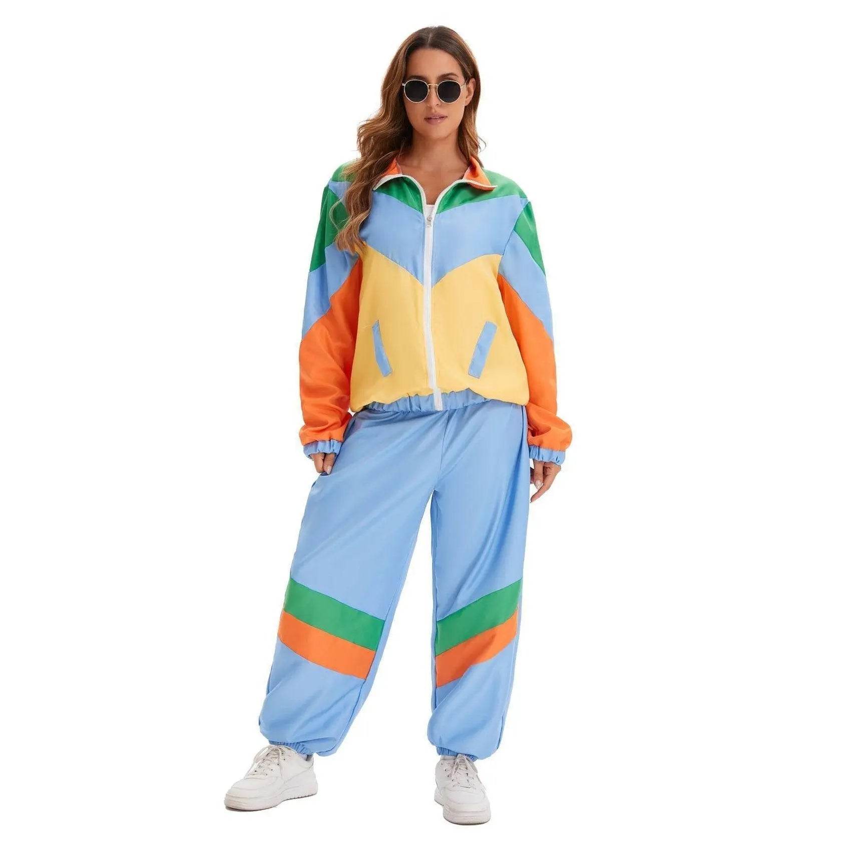 Hip Hop Rock Hippie 70s Costumes Vintage Cosplay Halloween Outfit - zzcosplay