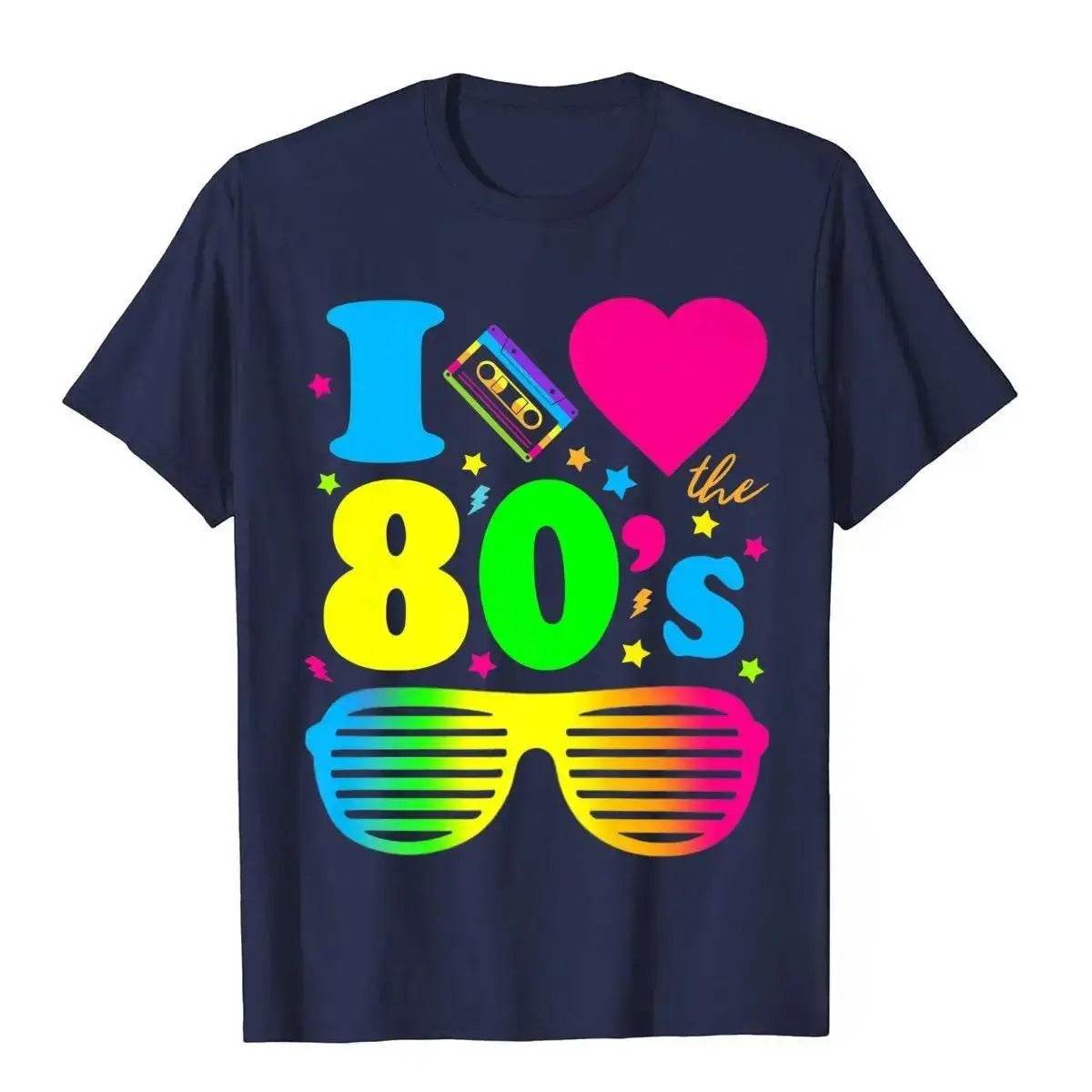 I Love 80s Men T-Shirt 1980s Costumes Cosplay Party Carnival - zzcosplay