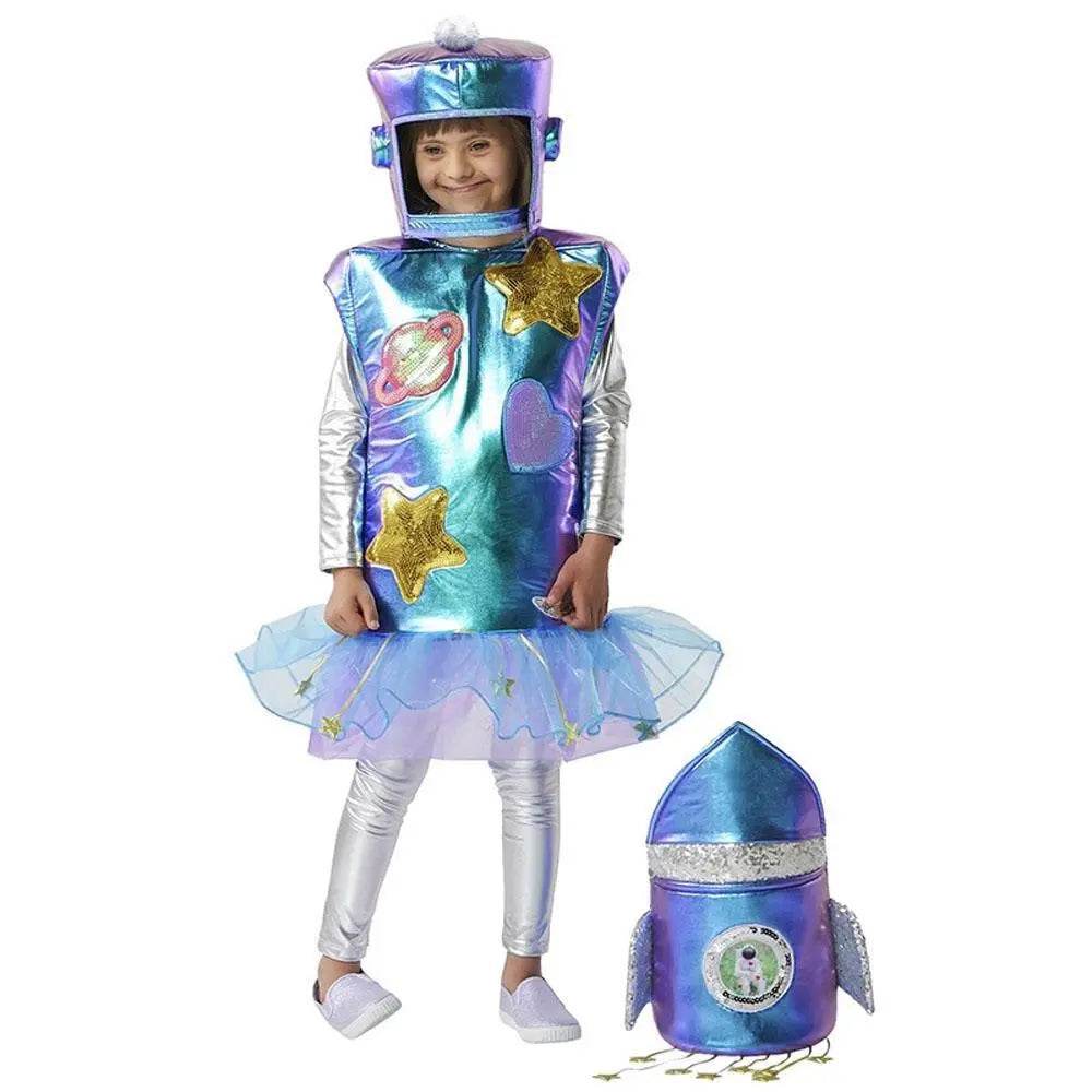 Kids Alien Spaceship Costume for Halloween School Parties and Performances - zzcosplay