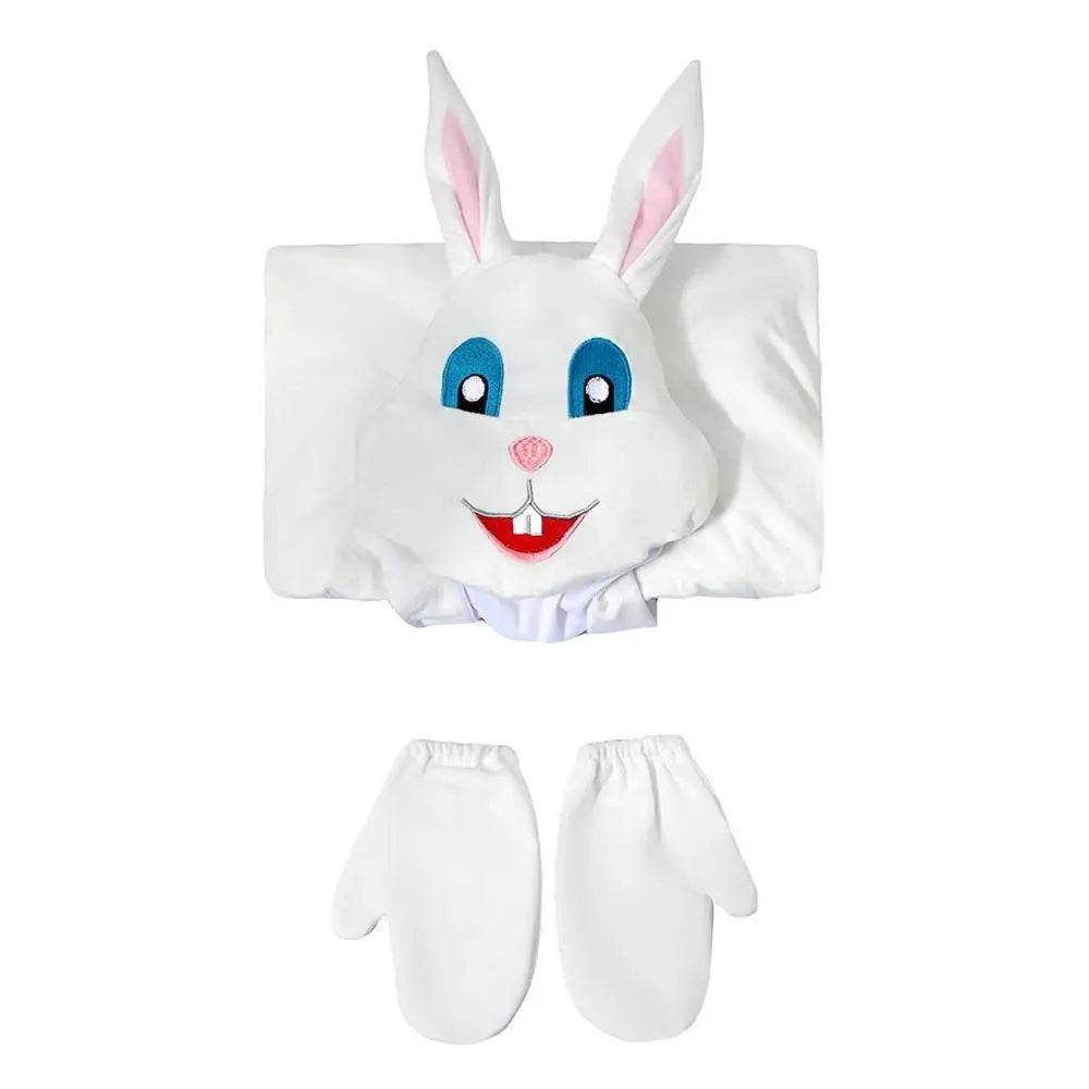 Kids Children White Rabbit Bunny Carrot Party Cosplay Halloween Easter Costume - zzcosplay