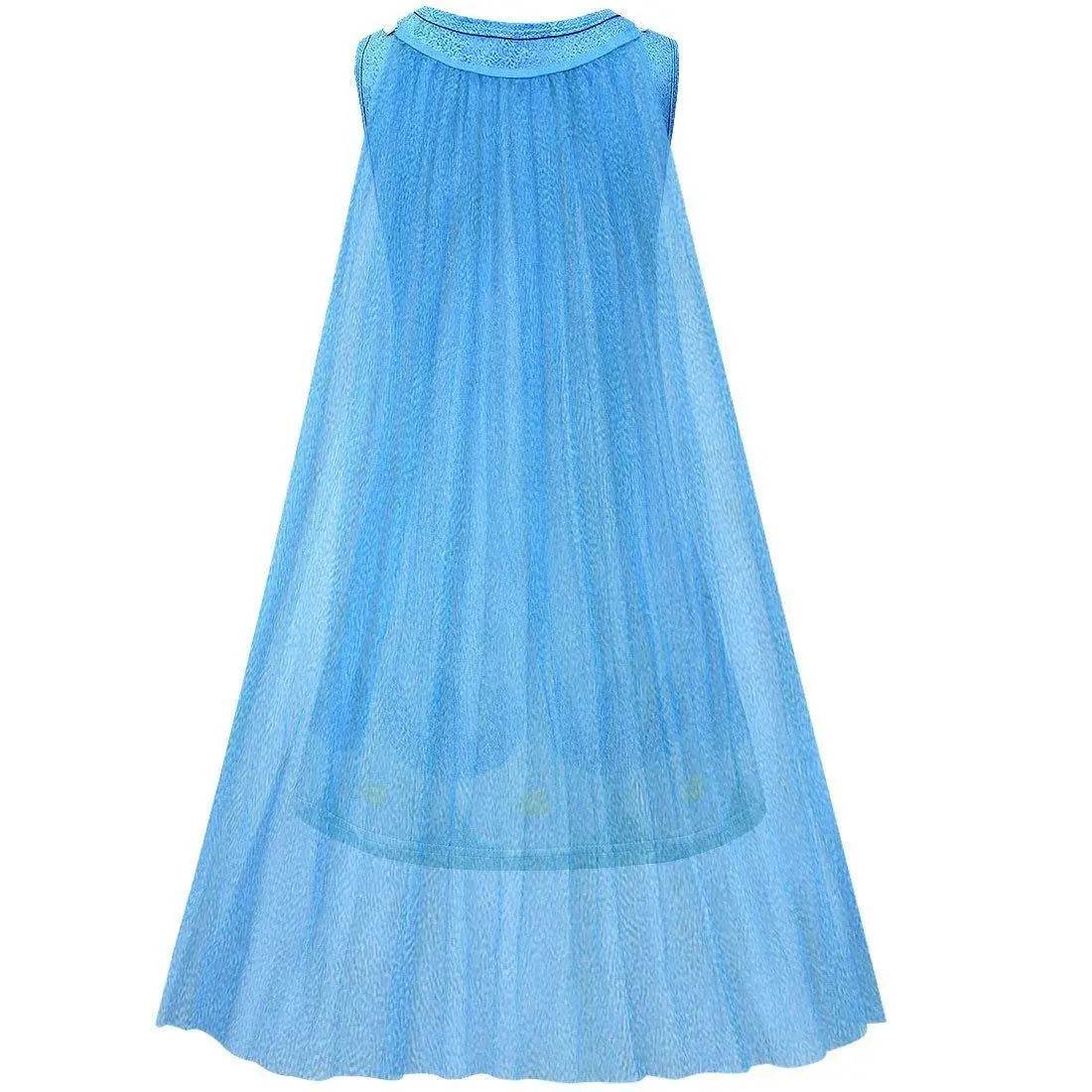 Kids Girl Trolls 2 World Tour Poppy Costume Cosplay ZenTai Short Sleeve Cape Dress - zzcosplay