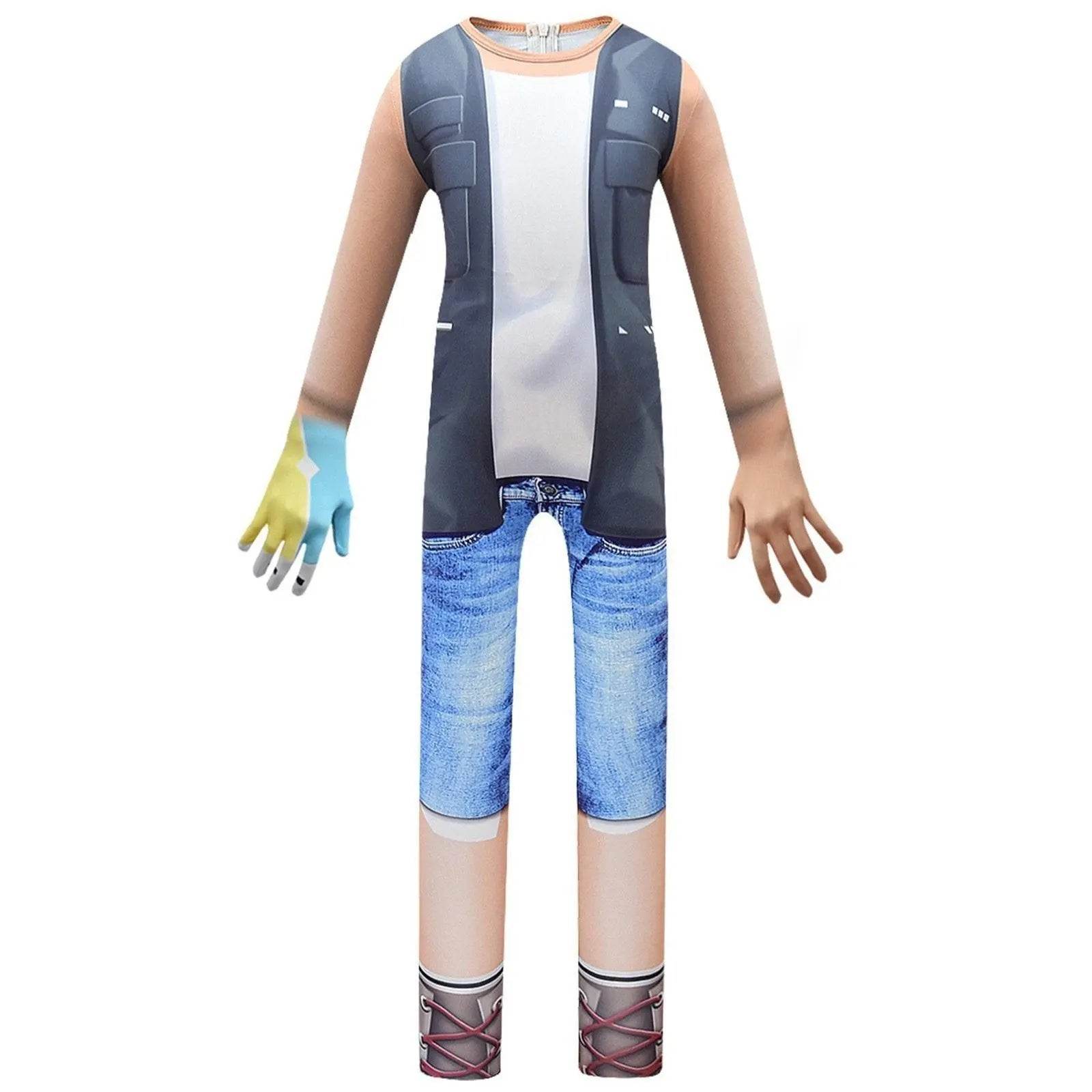 Kids Pocket Devs-Roblox Christmas Cosplay Zentai Suit Costume Children Jumpsuit Bodysuit Outfits - zzcosplay