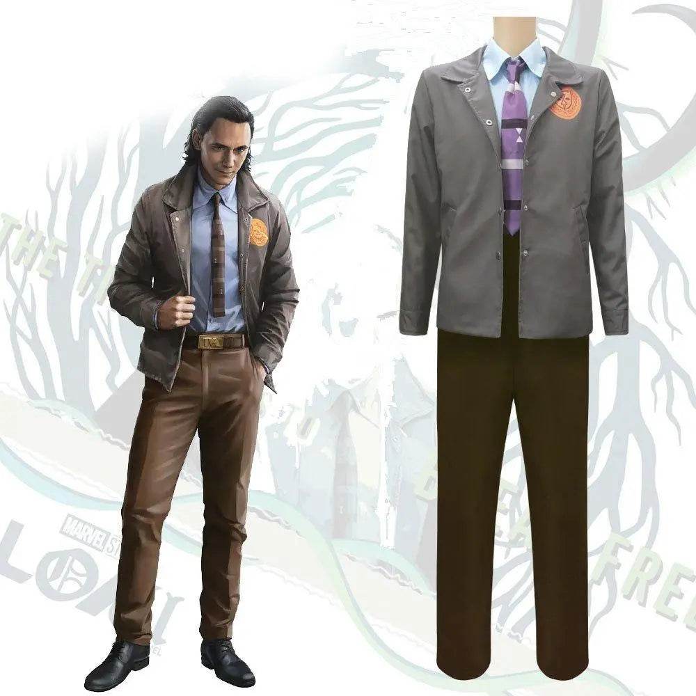 Loki Costumes Halloween Cos Variant Uniform Superhero Cosplay Jacket Asgard Evil Loki Role Play Outfit Full Set - zzcosplay