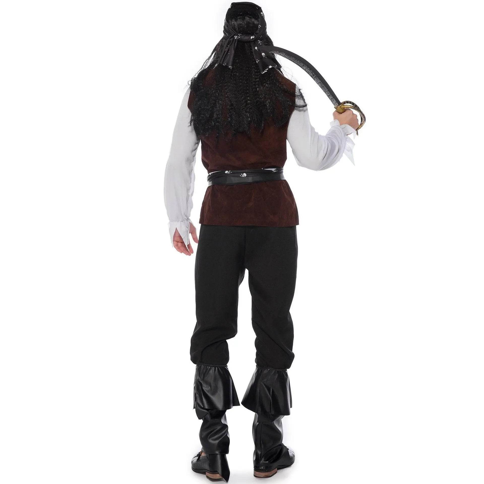 Male Pirate Outfit Vintage Cosplay Costume Carnival Halloween For Mens - zzcosplay