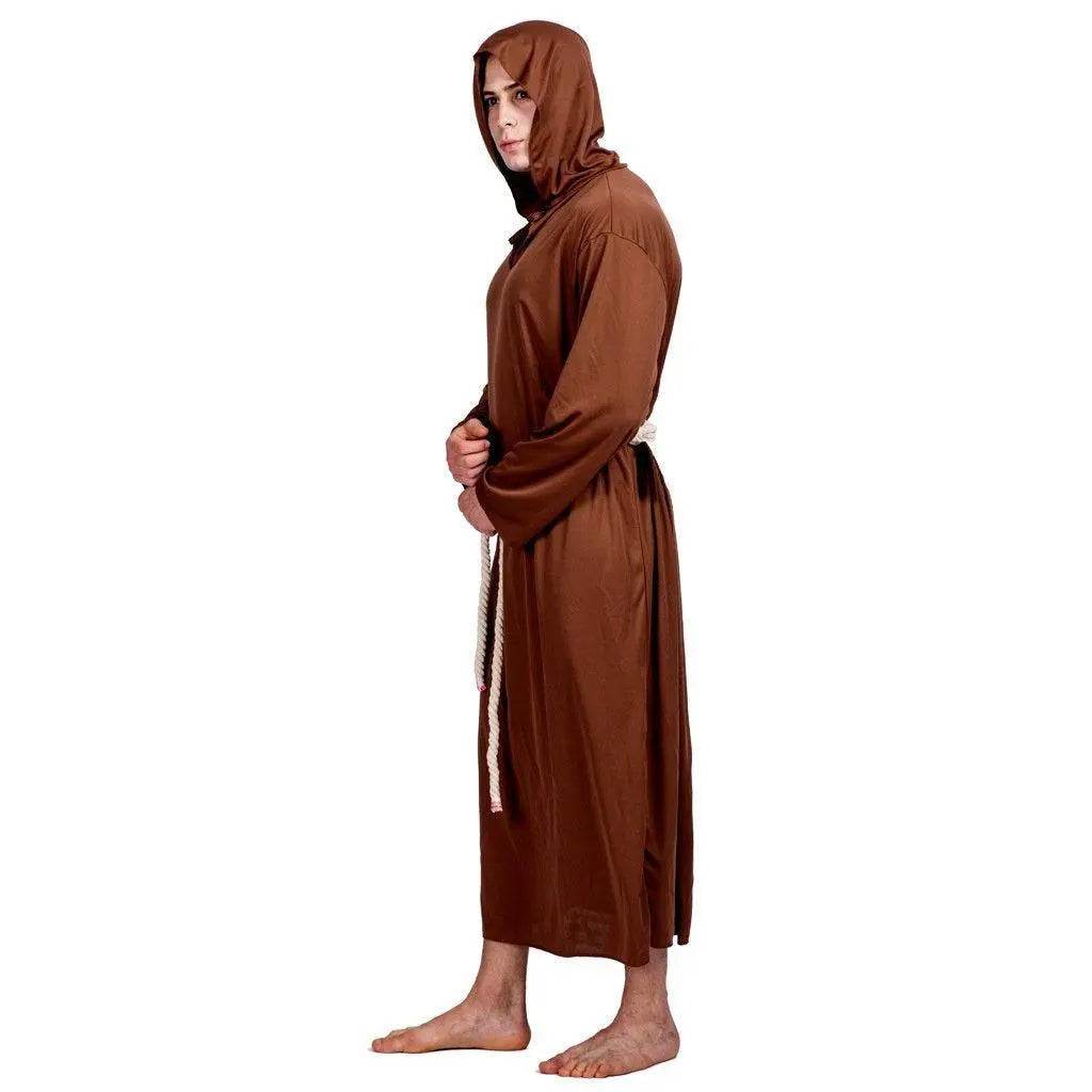 Medieval Monk Robe Priest Robe Halloween Cosplay Stage props show costume - zzcosplay