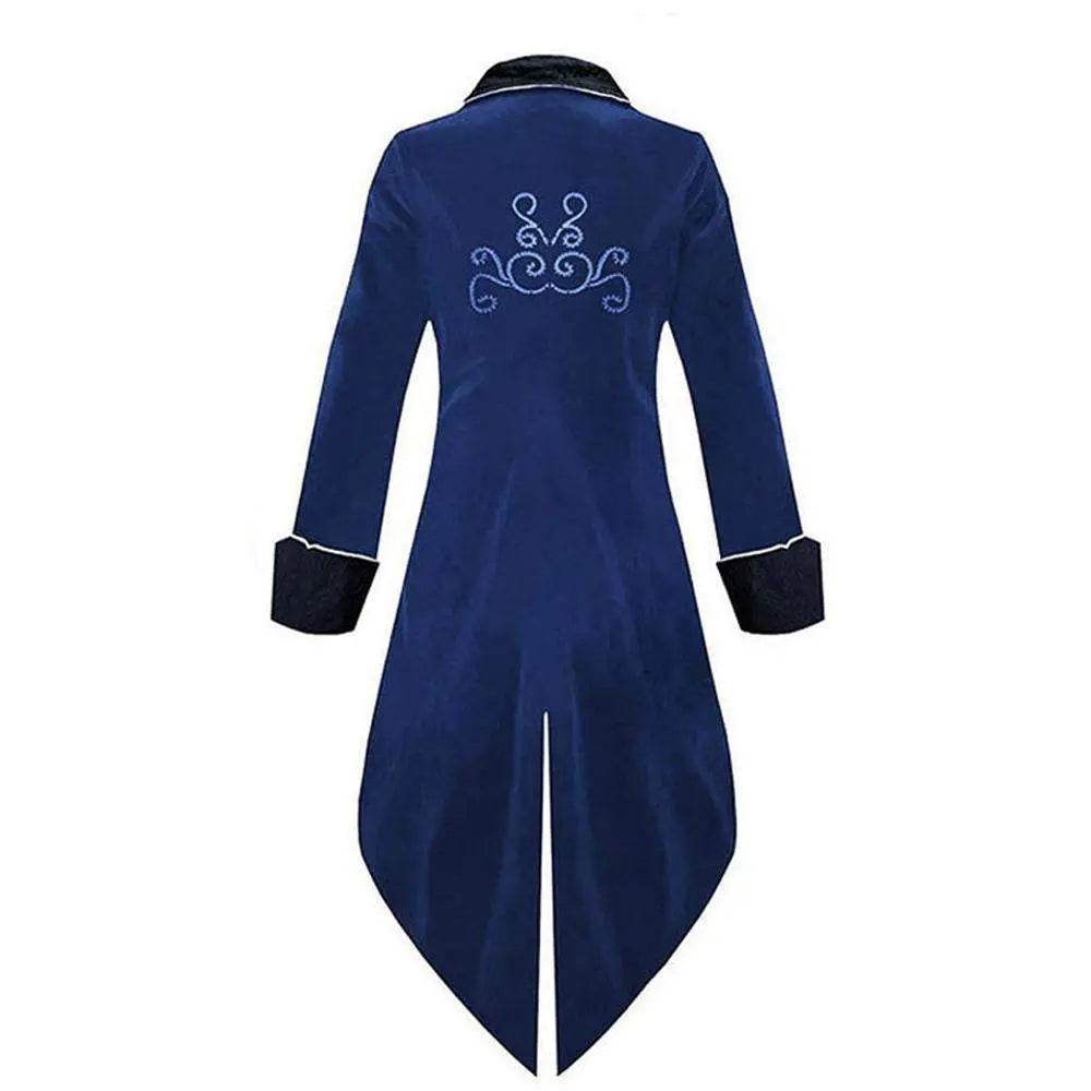Medieval Steampunk Tailcoat Halloween Costumes Vampire Gothic Jackets Vintage Coat For Men - zzcosplay