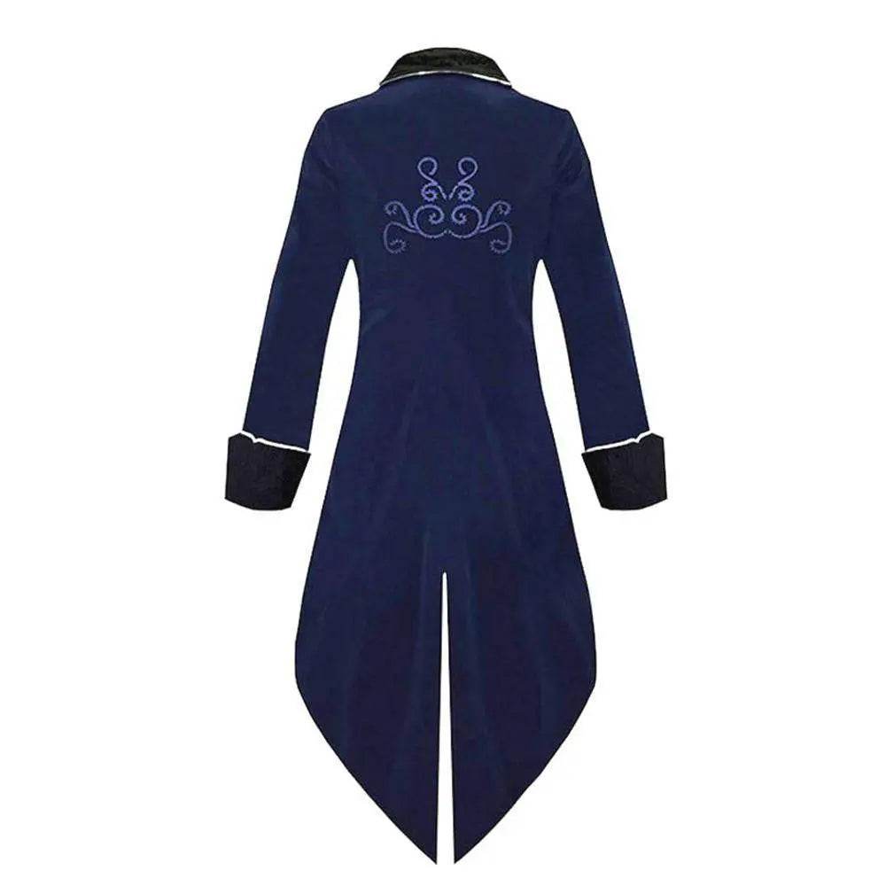 Medieval Steampunk Tailcoat Halloween Costumes Vampire Gothic Jackets Vintage Coat For Men - zzcosplay