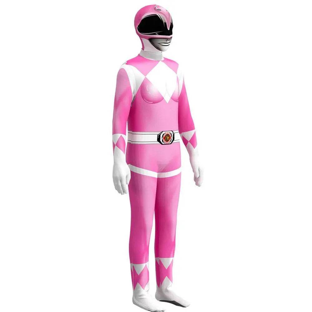 Mighty Morphin Power Rangers Costume Kids Superhero Bodysuit Halloween jumpsuits onesies - zzcosplay
