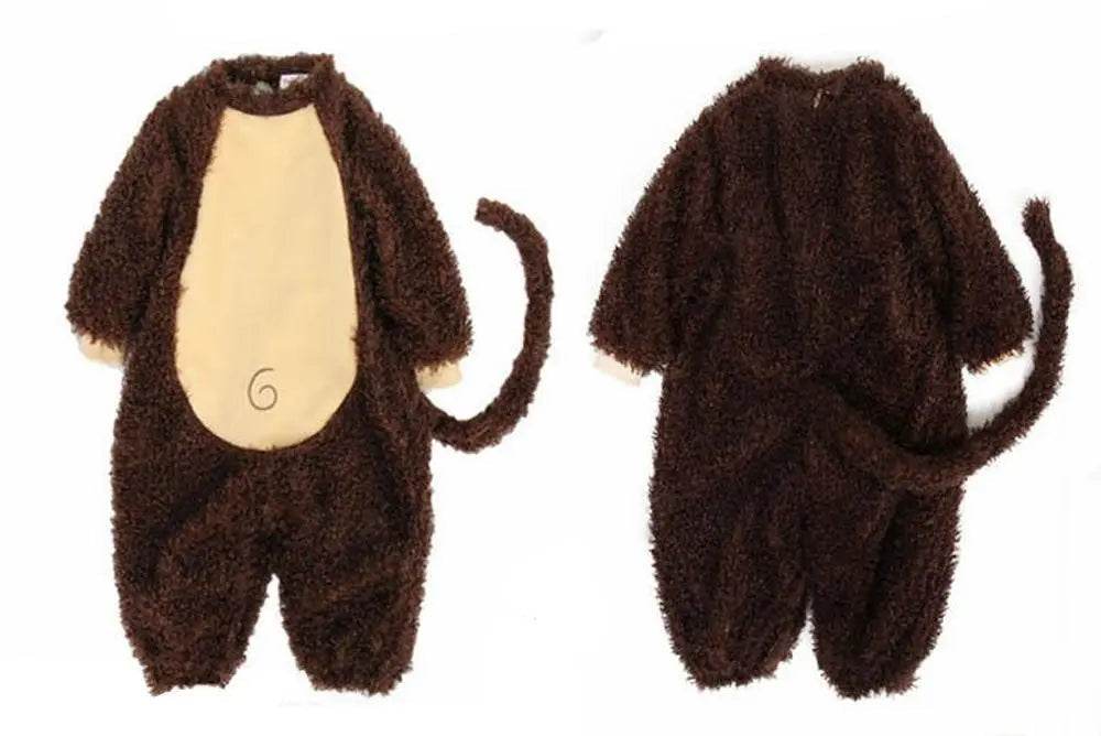 Monkey Romper Baby Infant Toddler Animal Onesie Costume - zzcosplay