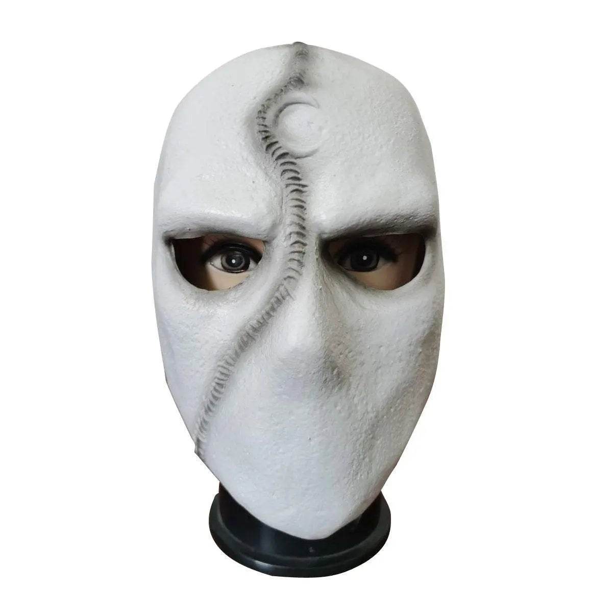 Moon Knight Marc Specto Mask Cosplay Latex Helmet Halloween Party Prop - zzcosplay