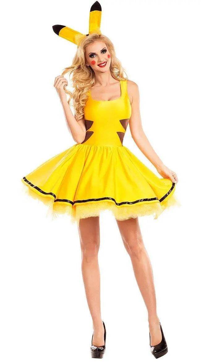 Pikachu animal costume Halloween party cosplay dress - zzcosplay