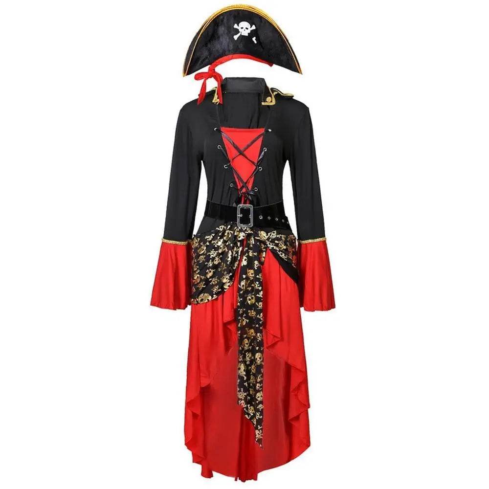Pirate Outfit Vintage Cosplay Costume Carnival Halloween For Female - zzcosplay