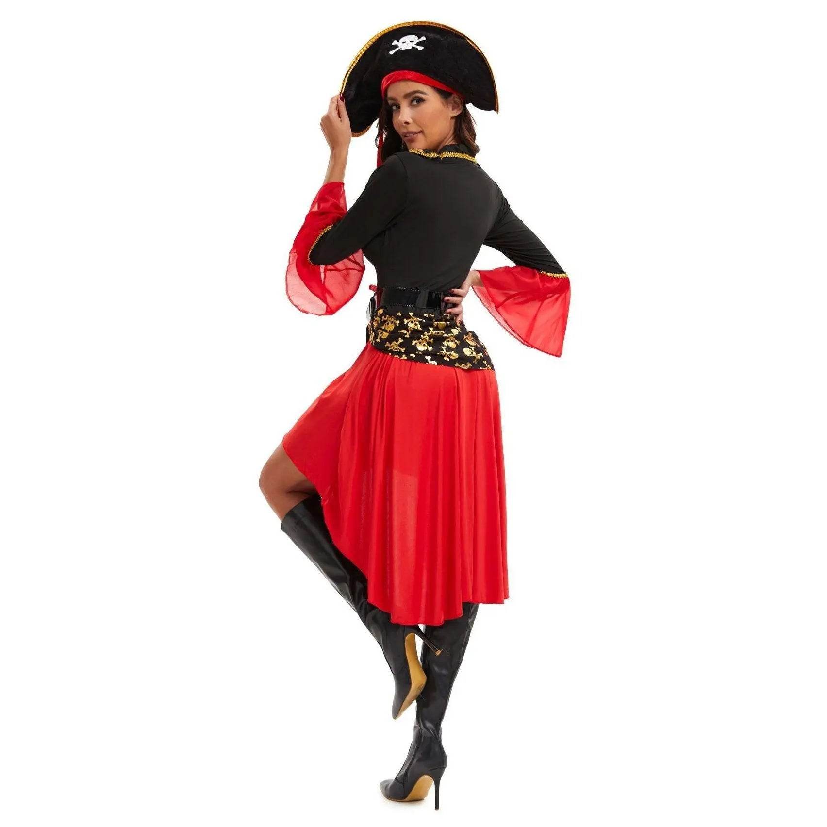 Pirate Outfit Vintage Cosplay Costume Carnival Halloween For Female - zzcosplay