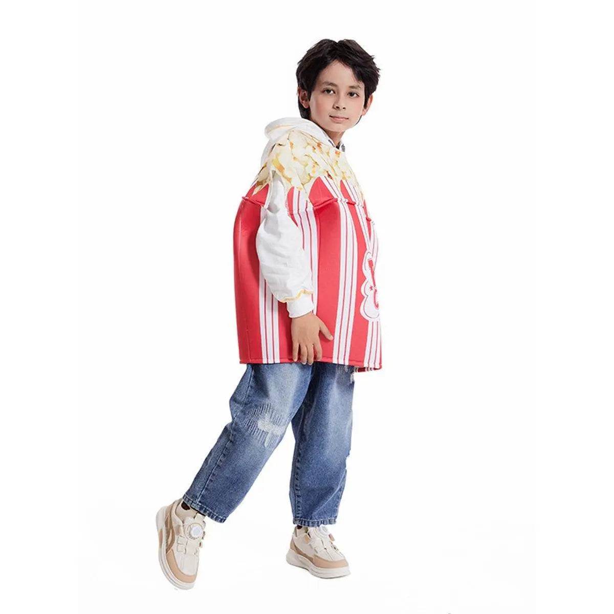 Popcorn Holiday Party Outfits Halloween Carnival Suit Cosplay Costume For Kids - zzcosplay