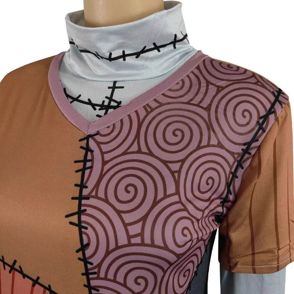 Sally Jack Skellington Finkelstein Costume Dress The Nightmare Before Christmas Halloween - zzcosplay