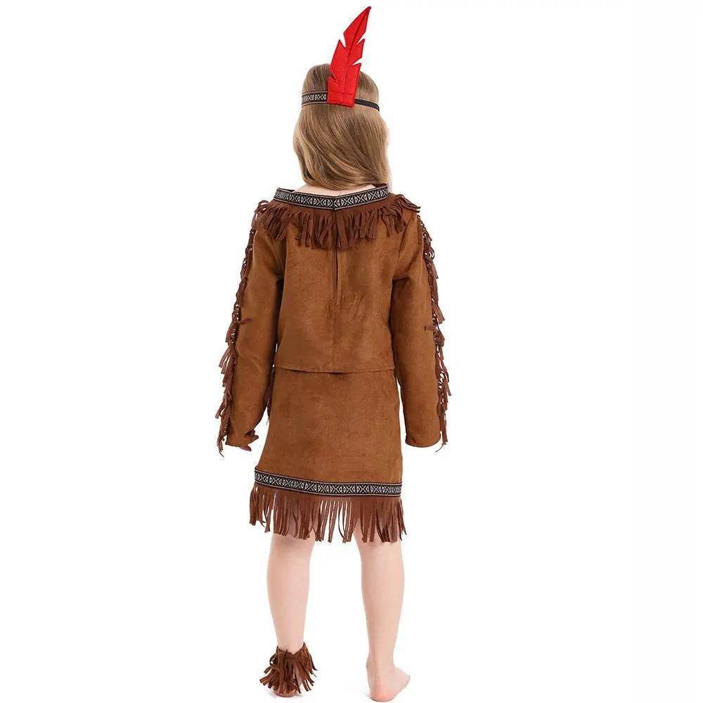 Savage Indian Chief Cosplay Halloween Masquerade Costumes for Kids - zzcosplay