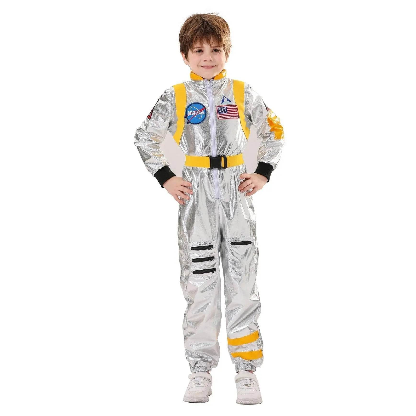 Space Suit Astronaut Couples Costume Carnival Halloween For Kids Girls Boys - zzcosplay