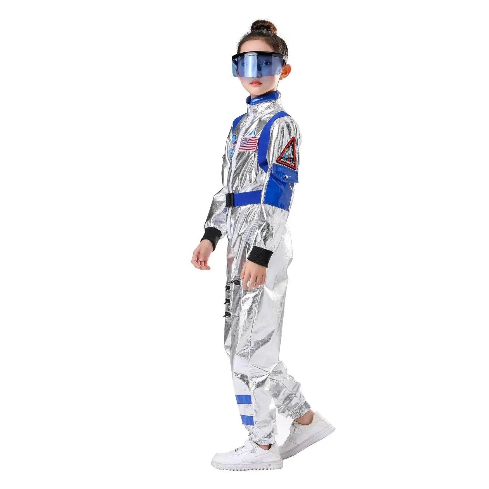 Space Suit Astronaut Couples Costume Carnival Halloween For Kids Girls Boys - zzcosplay