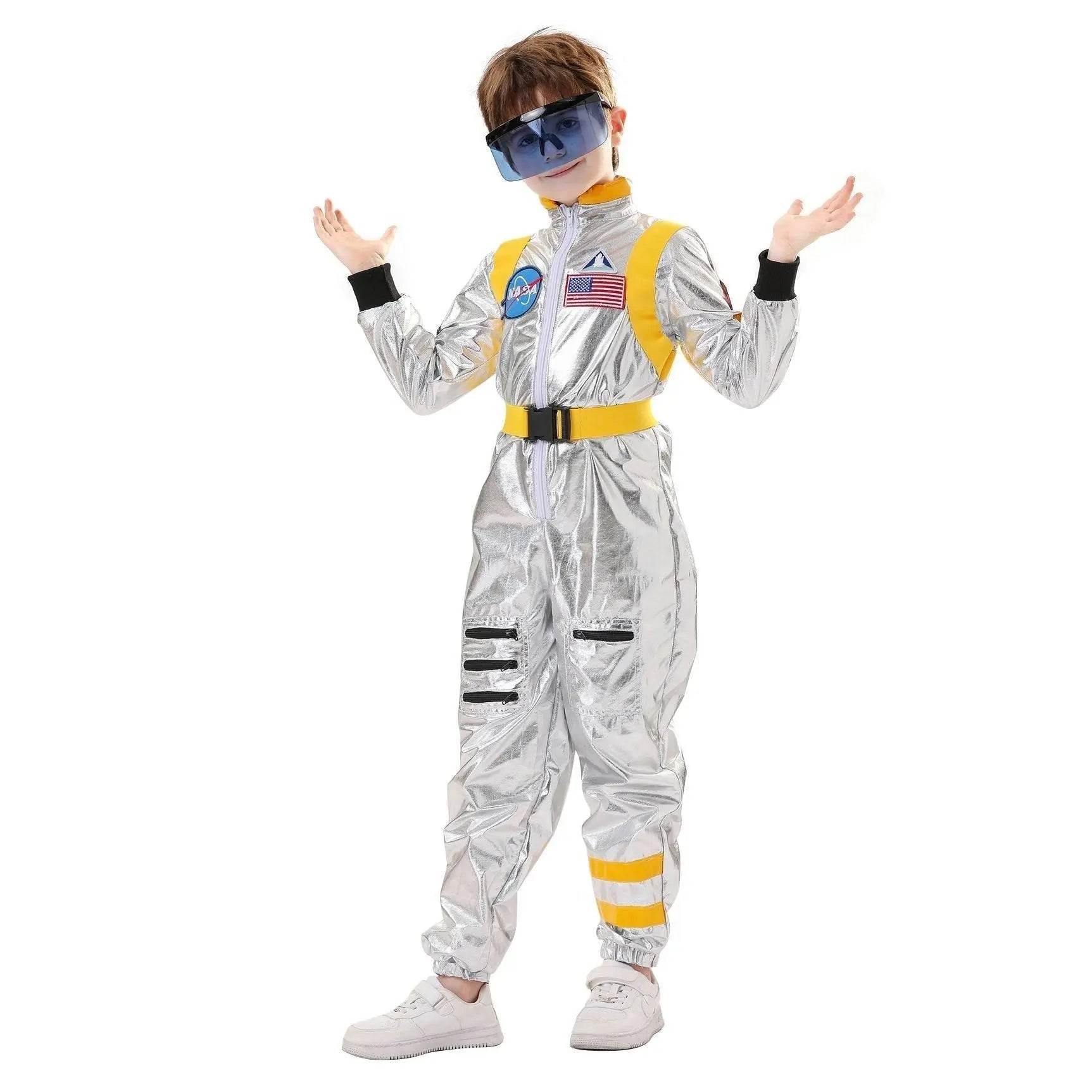 Space Suit Astronaut Couples Costume Carnival Halloween For Kids Girls Boys - zzcosplay