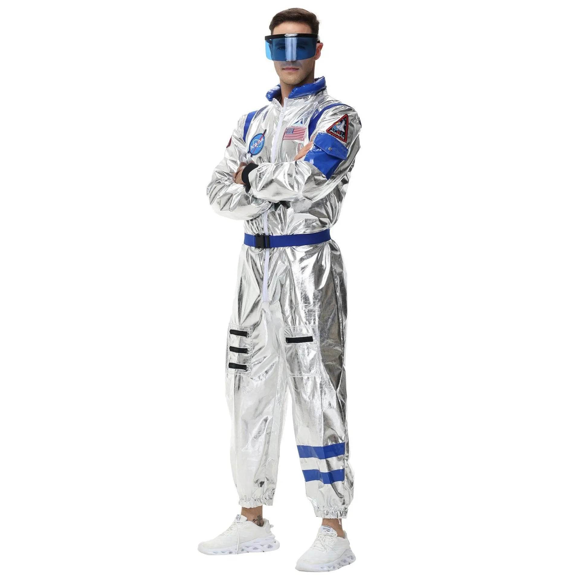 Space Suit Astronaut Couples Costume Carnival Halloween For Women Men - zzcosplay