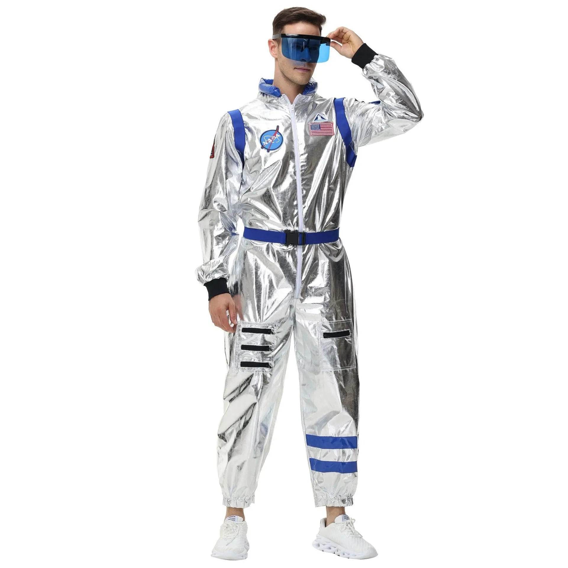 Space Suit Astronaut Couples Costume Carnival Halloween For Women Men - zzcosplay