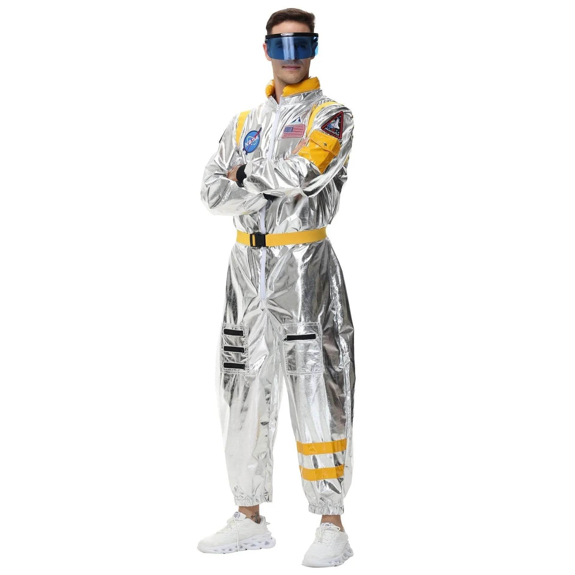 Space Suit Astronaut Couples Costume Carnival Halloween For Women Men - zzcosplay