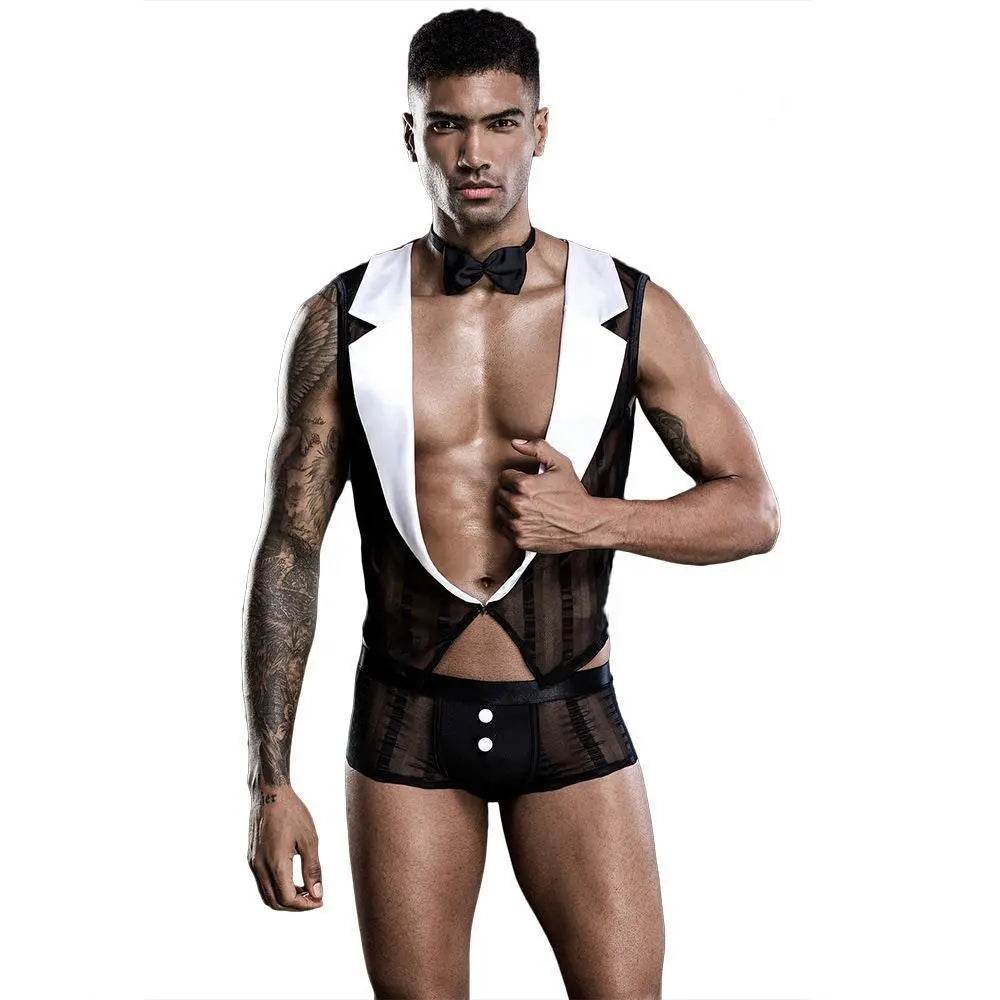 Stag do Gay Waiter Party Costume Night Club Uniform - zzcosplay