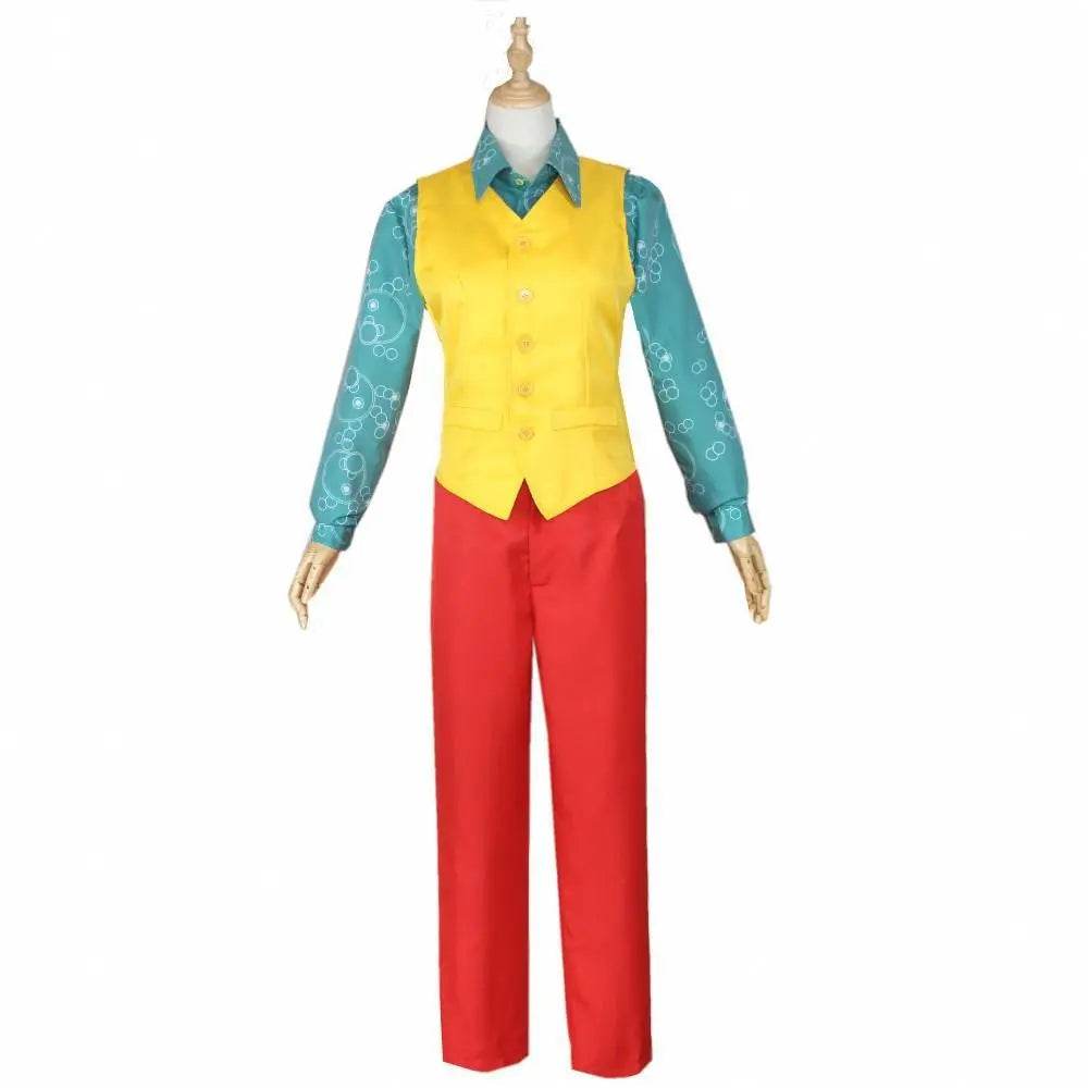 The Joker Cosplay Costume Halloween Party Joaquin Phoenix Clown Outfit Suit for Men - zzcosplay
