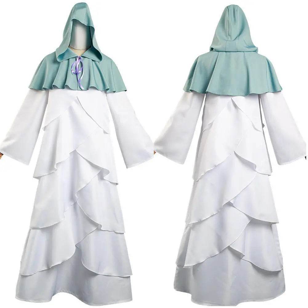 The Promised Neverland Mujika Cosplay Costume Long Robe Cloak Halloween Cape Carnival Outfit for Adults - zzcosplay