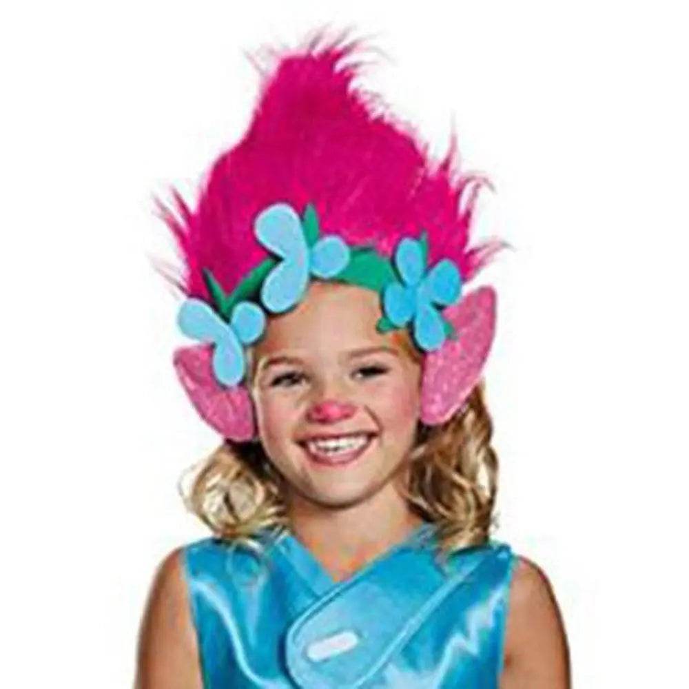 Trolls World Tour Boy's Branch Girl Poppy Costume Cosplay Halloween Fancy Dress Kids - zzcosplay