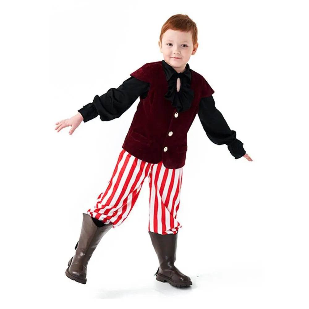 Vampire renaissance victorian pirate costume knight Children Halloween carnival for kids - zzcosplay